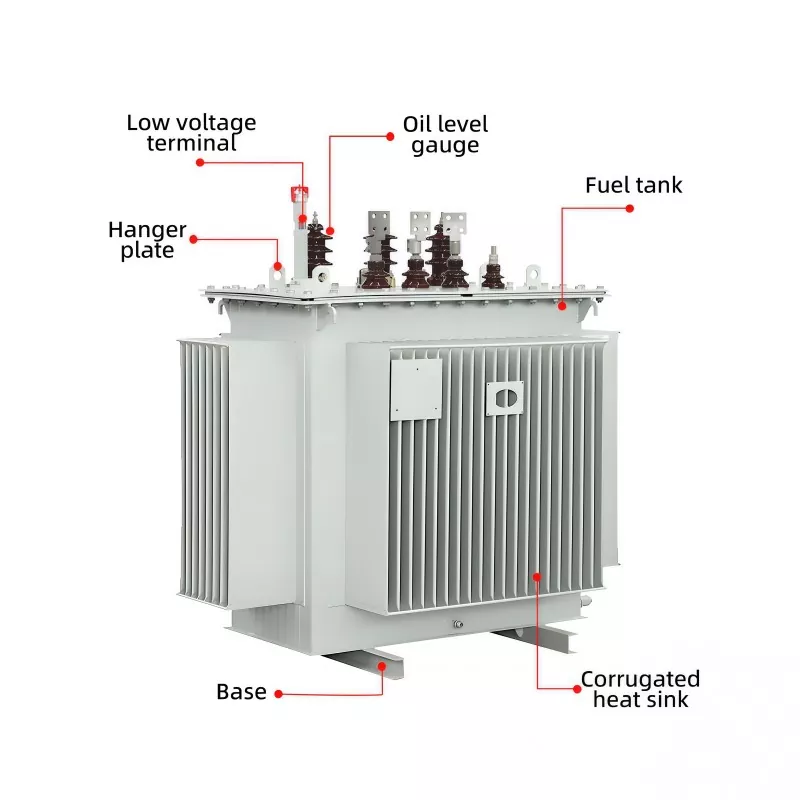 11KV Input 0.4KV Output Tres tempus Oleum immersus Transformer